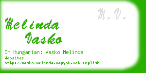 melinda vasko business card
